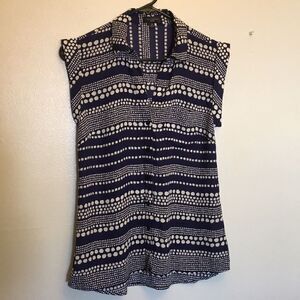 3/$20 The Limited Ashton Micro Sleeve Blouse Size XS